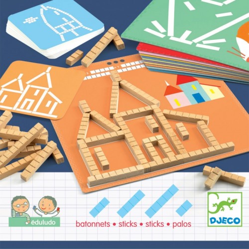 Joc educativ eduludo sticks djeco